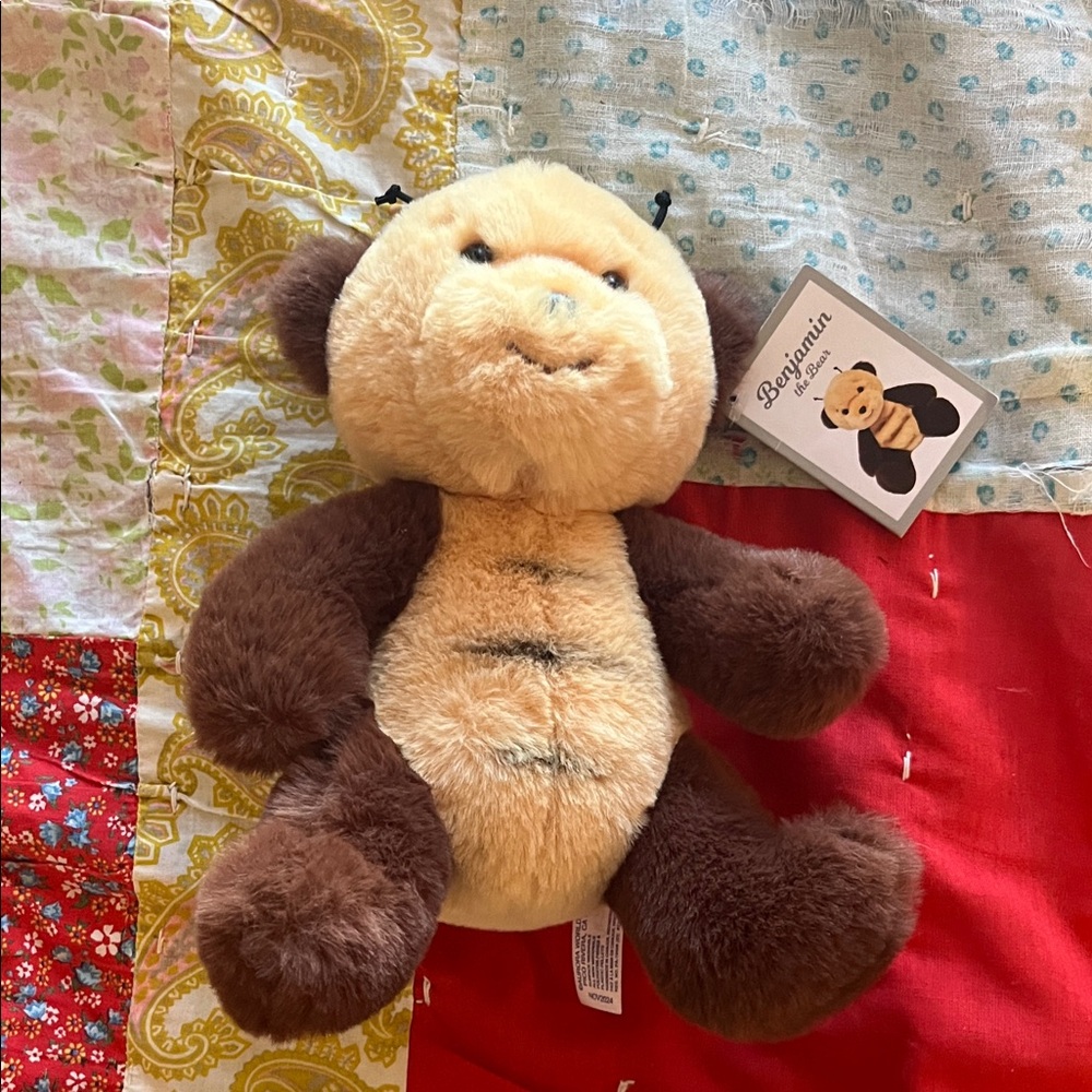 NWT Aurora World Benjamin the Bear Bumble Bee Bear